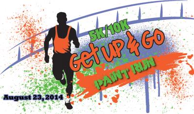 Get Up and Go! PAINT RUN logo